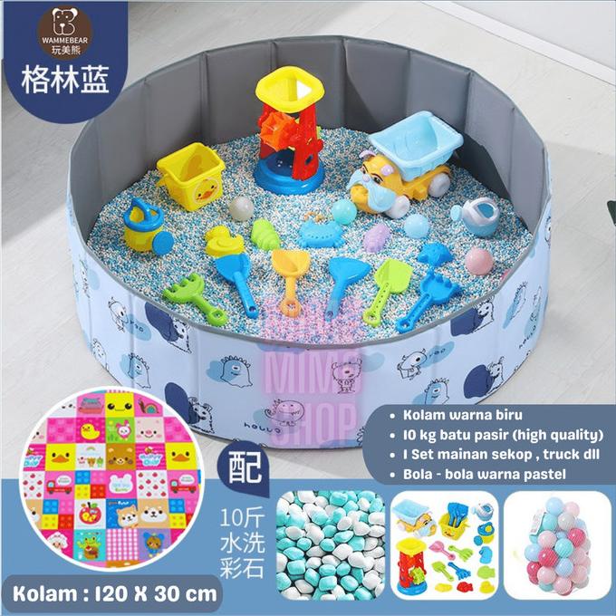 SAND POOL - kolam pasir batu cassia seed mainan motorik anak stock ada