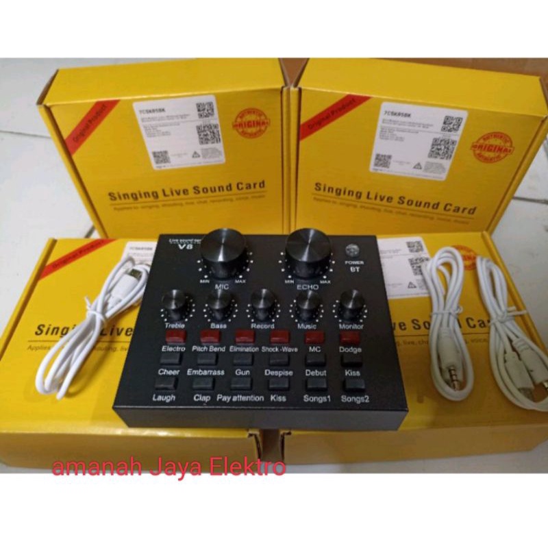 TAFFSTUDIO USB external soundcard V8U-V8S bluetooth live