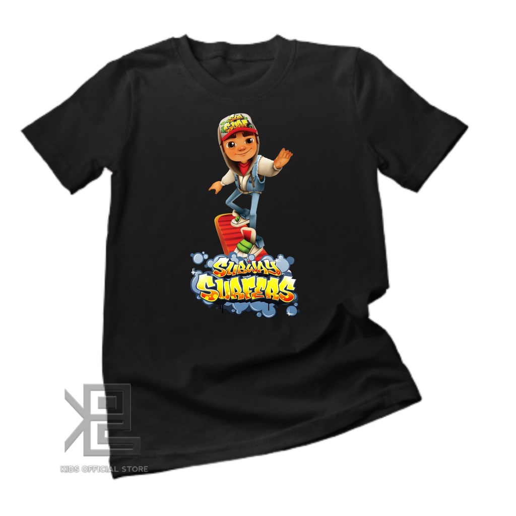 Kaos Anak Custom Gambar Subway Surfers
