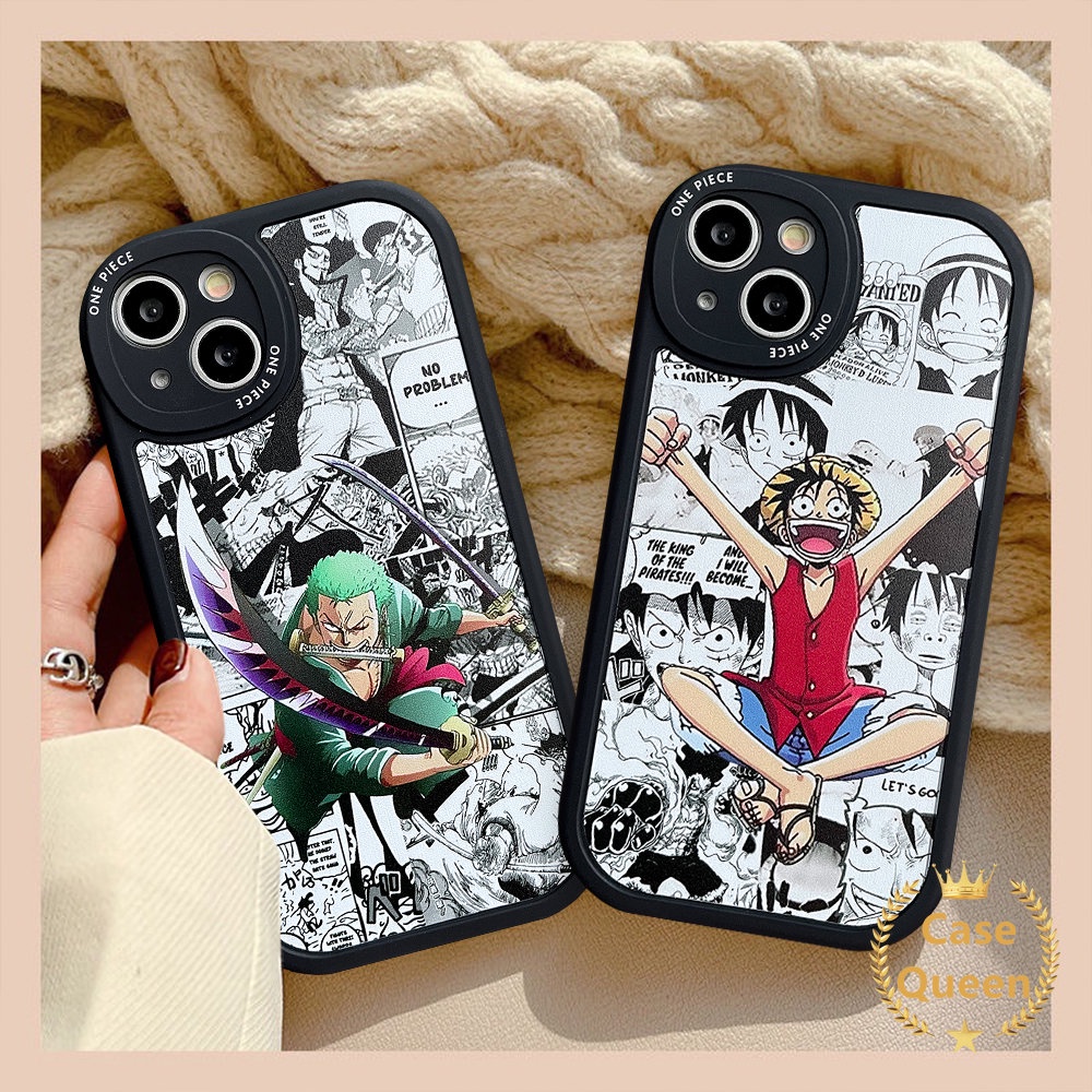 Anime One Piece Soft Case Realme C53 C55 10 Pro Plus C21Y C31 C35 C30 C12 C17 C21 C3 C25Y C20A C20 C11 C15 C25s C2 6i 6s 5s 5 8i 8 5 7i 8Pro 5i 6 9i Kartun Luffy Sarung Zoro