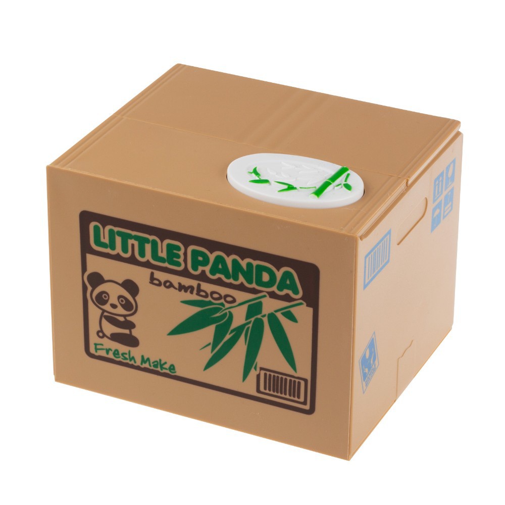 Celengan Panda Steal Money Little Panda Piggy Bank - White / MONEY SAFE BOX BRANKAS ATM MINI CELENGAN ANAK TERBARU