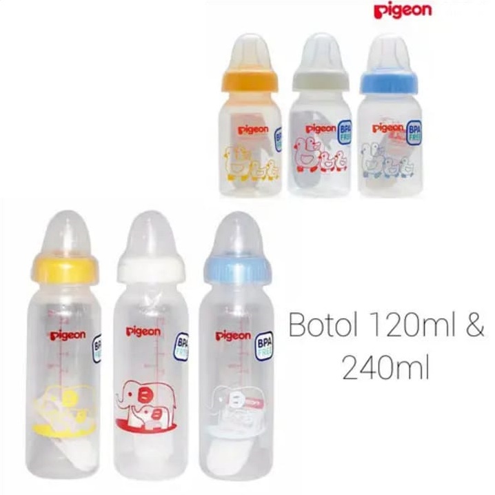 PIGEON BABY Botol Susu Bayi Assorted Standard | Dot Nipple Original Pigeon