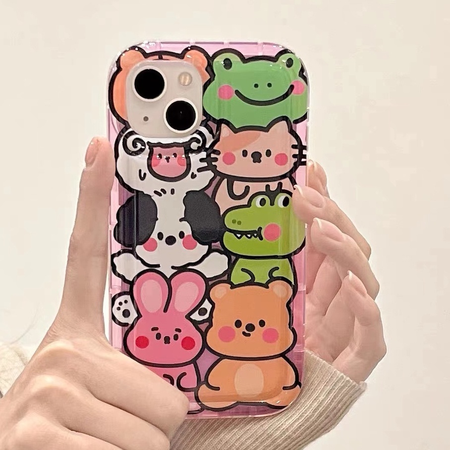 Soft Case Silikon TPU Transparan Motif Kucing Untuk IPhone 14 12 13 11 Pro XS Max XR X 8 7 6S Plus