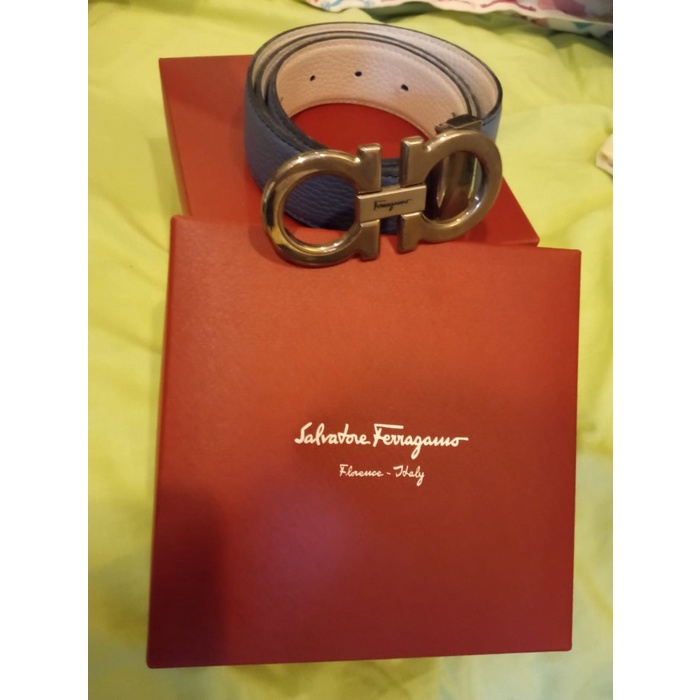 Preloved Salvatore Ferragamo Men Belt - Ikat Pinggang Kulit Pria