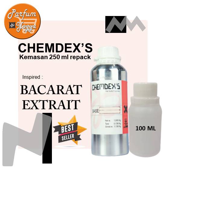 BIBIT PARFUM MURNI CHEMDEX'S BACARAT EXTRAIT 250 ML | REPACK