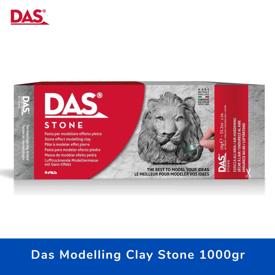 Jual Das Modelling Clay Silver Stone / Tanah Liat Abu Abu 1Kg 1000gram ...