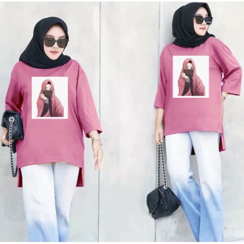 FC - TUNIK BASIC OVERSIZE WANITA HIJAB'S VARIASI 0270 DTF