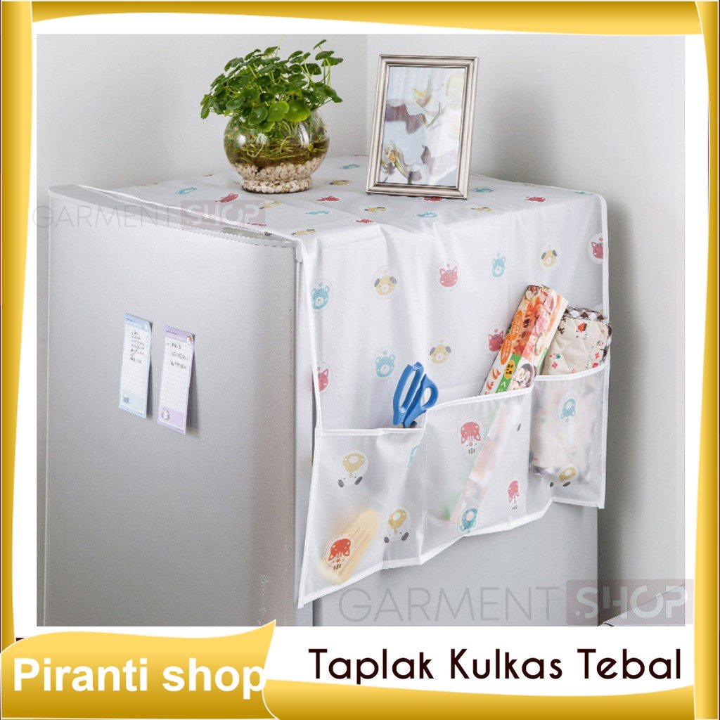 Taplak Cover Kulkas aesthetic tutup kulkas waterproof sarung kulkas penutup kulkas tebal sarung kulk