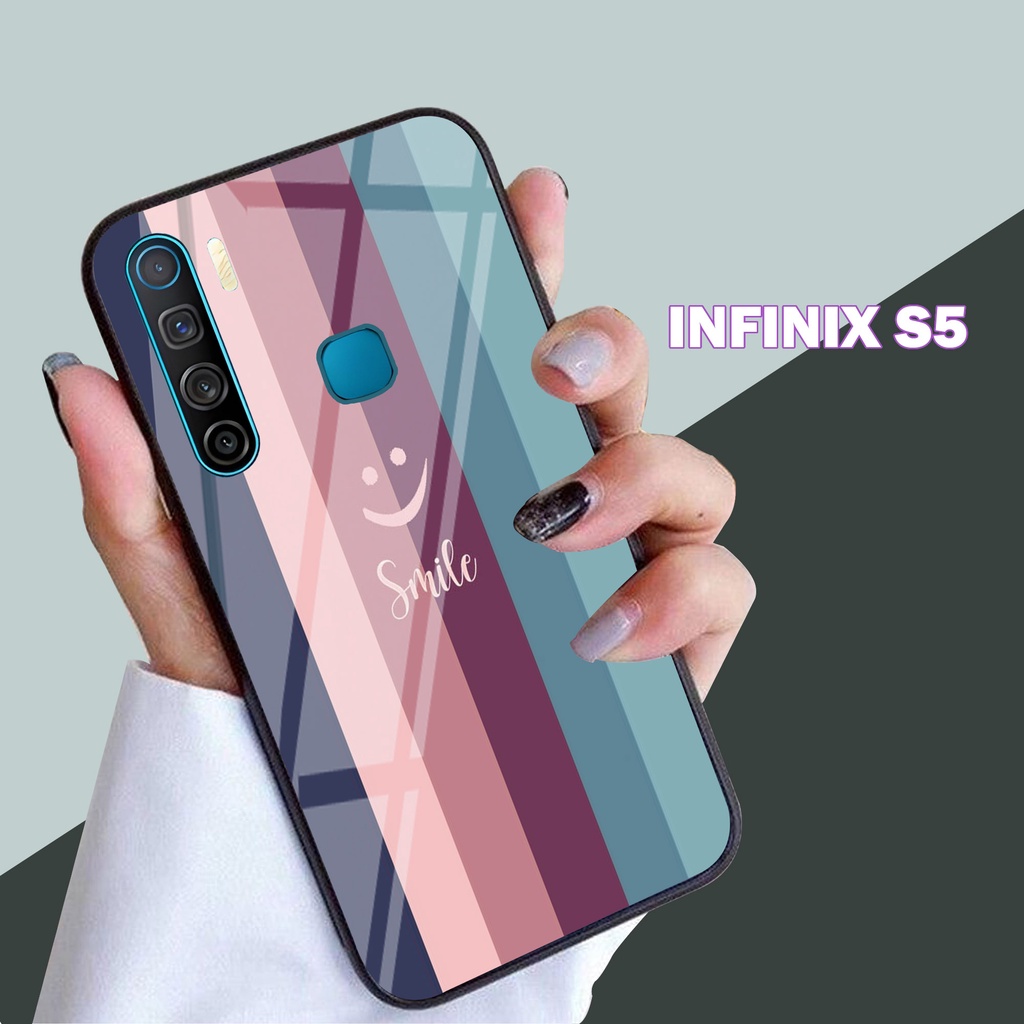 Softcase Glass INFINIX S5 - casing Terbaru handphone - INFINIX S5 - pelindung handphone - INFINIX S5