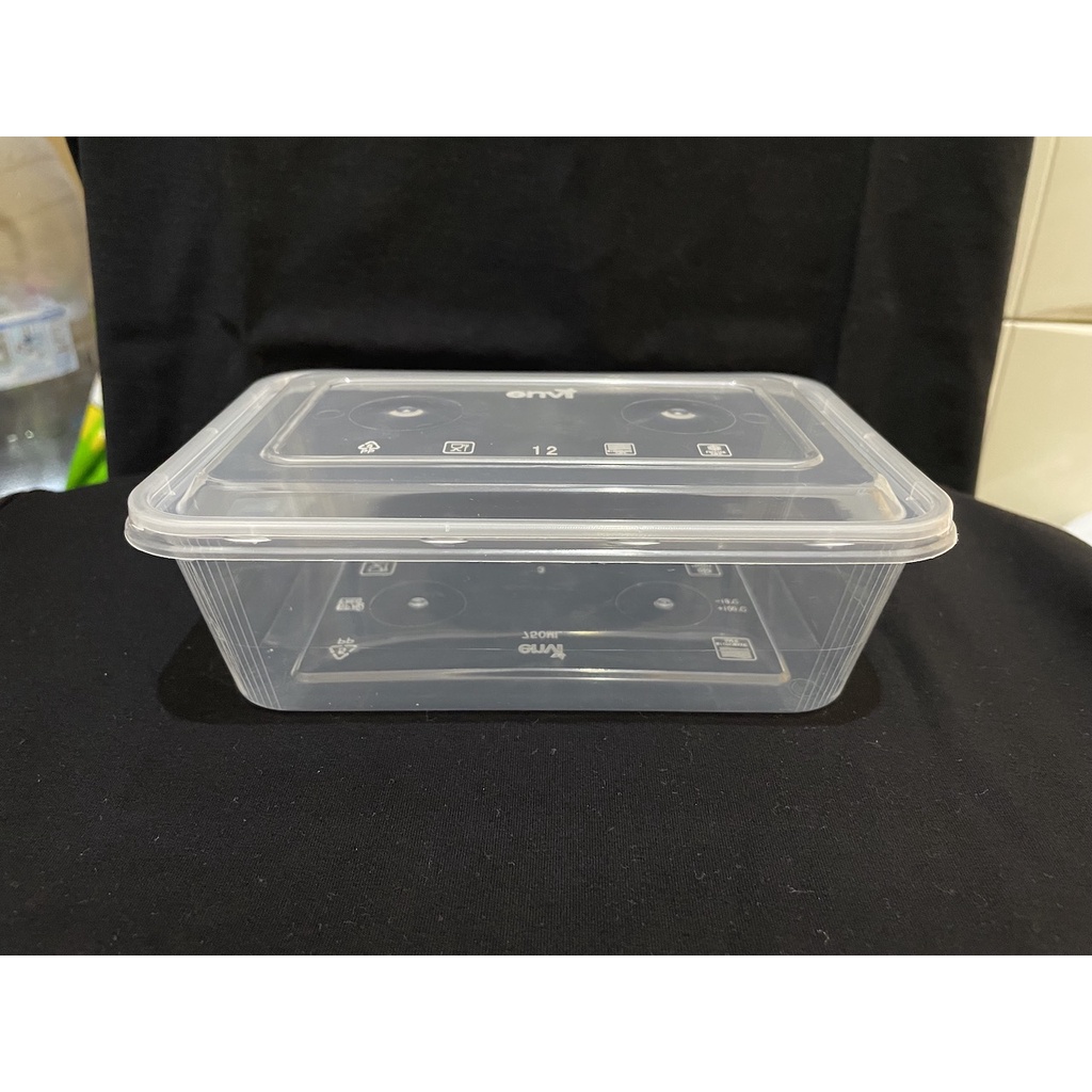 Kotak Makan Plastik 750 ml Tempat Box Nasi Microwave Thinwall Food Container