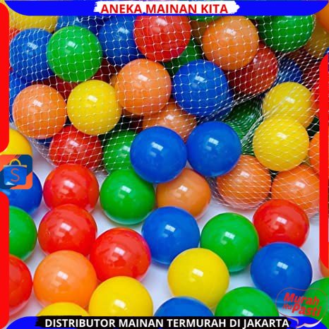 MAINAN BOLA MANDI ANAK ISI 100 PCS WARNA WARNI SNI