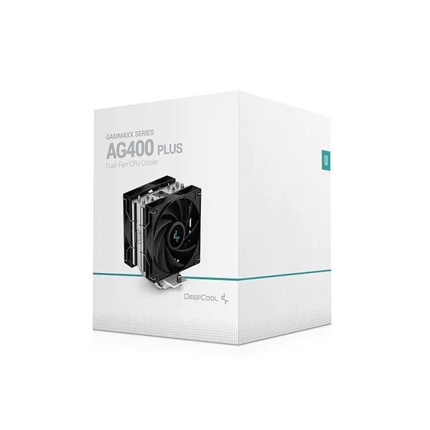 DEEPCOOL AG400 PLUS | 12cm Dual Fan CPU Cooler Intel LGA1700 AMD AM5