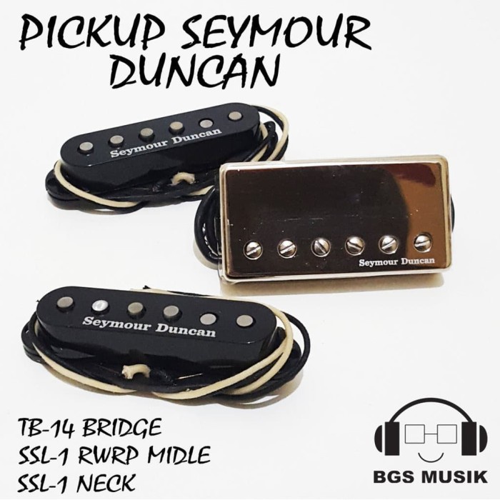 {MusikStore} Satu Set Pickup Seymour Duncan TB14 plus Seymour Duncan SSL1 Berkualitas