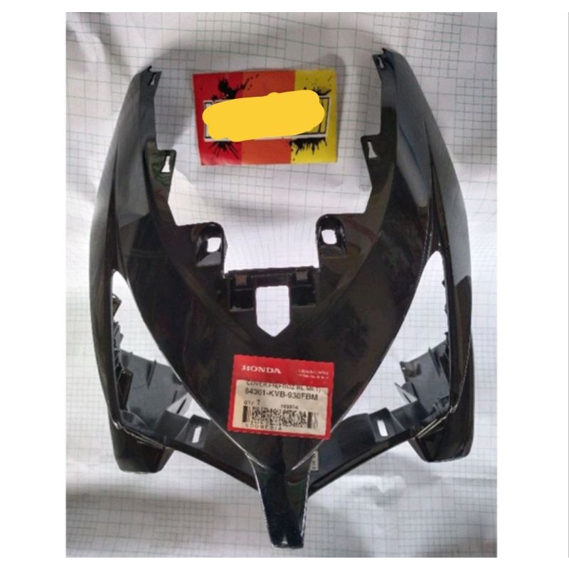 Tameng panel depan Vario 110 karbu hitam ORI ahm