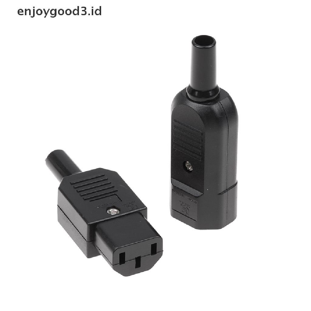1 Pc Konektor Kabel Lurus C13 C14 3 Pin Male Female 16A 250V