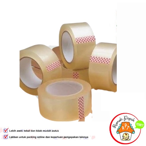 

Lakban Bening 45mm 72 yard 100 yard Dan 300y