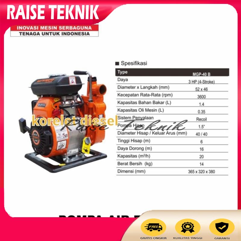 POMPA AIR ALKON JINJING MATSUMOTO 1.5 INCH MGP40B