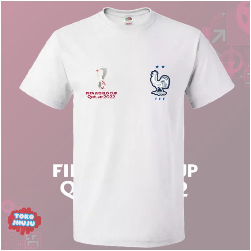 Baju Kaos Piala Dunia World Cup 2022 Team France DEPAN BELAKANG