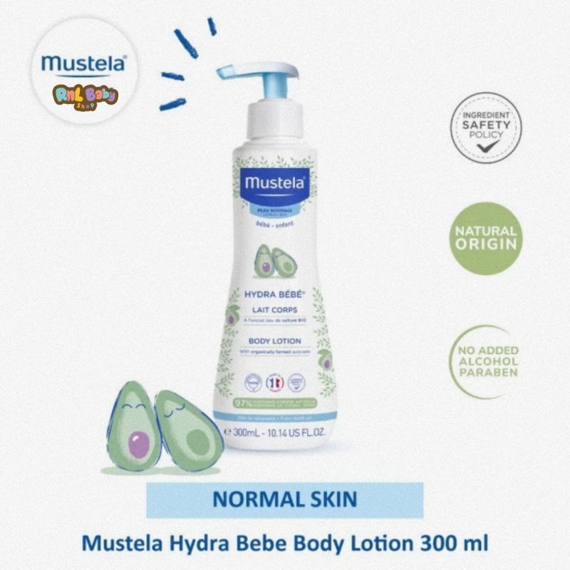 Mustela Hydra Bebe Body Lotion 300 ml/Lotion Bayi