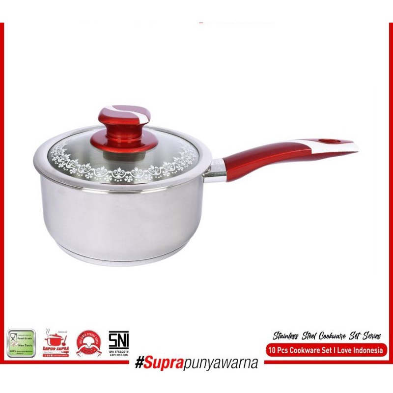 alat masak satu set supra - panci dan pisau satu set merk supra