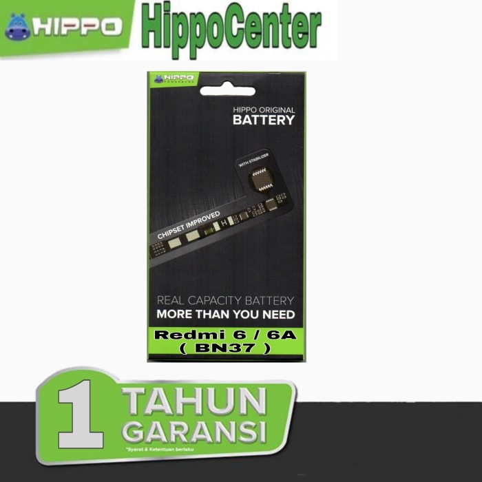 Baterai Hippo XiaoMi Xiao Mi Redmi 6 / 6A ( BN37 ) 2900mAh