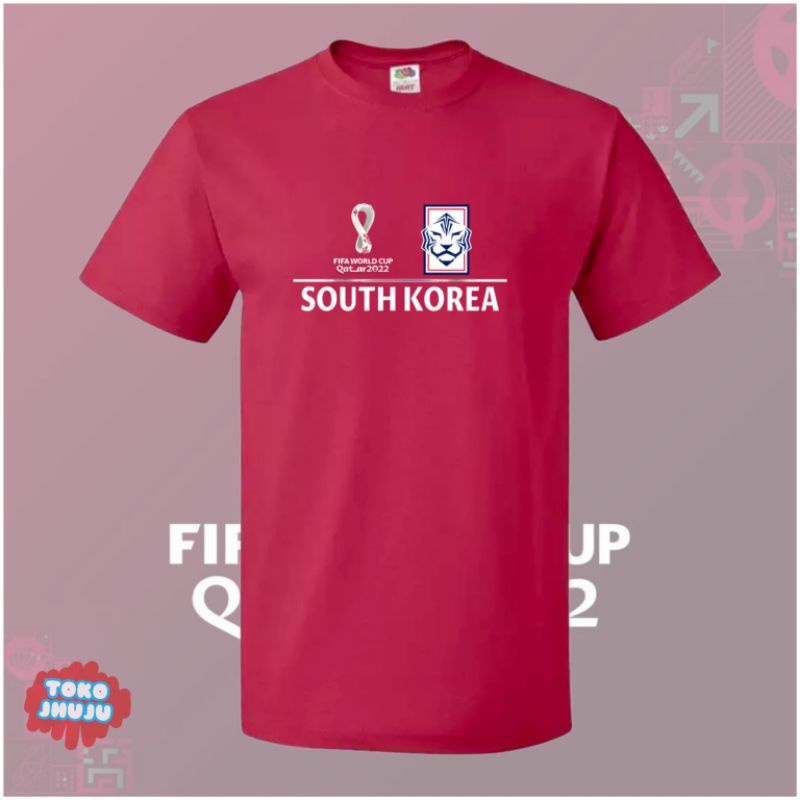 Baju Kaos Piala Dunia World Cup 2022 Tim South Korea