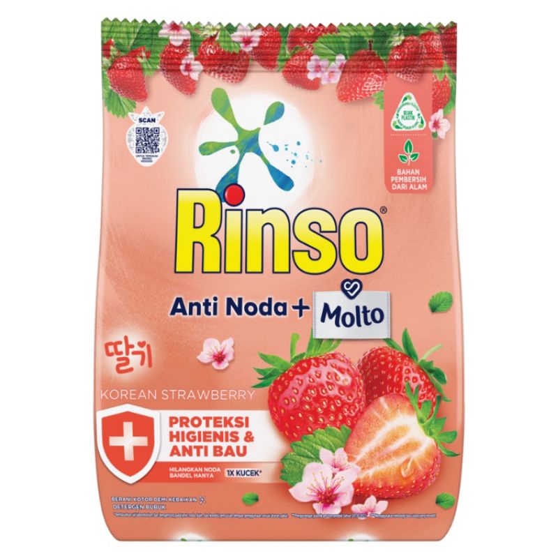 Rinso Deterjen Bubuk Korean Strawberry 700gr