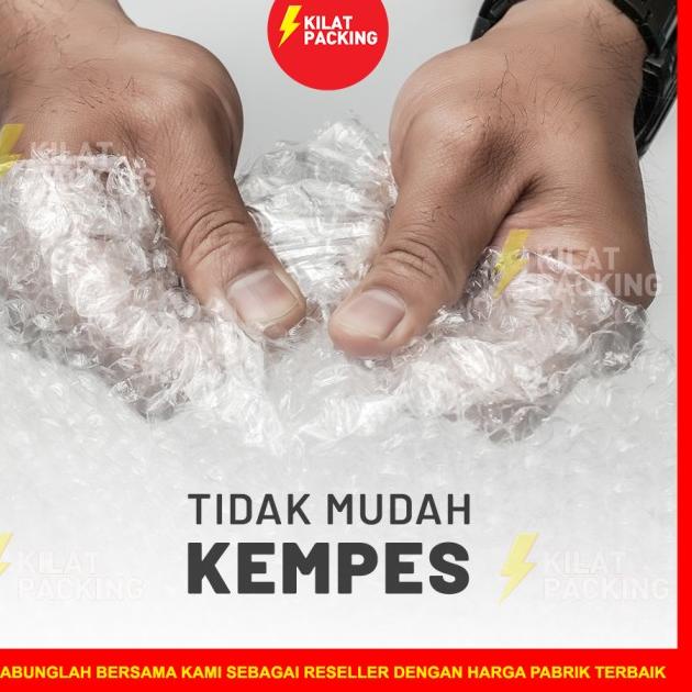 

Buble Wrap Bening Biru Murah Premium 125CM x 50M (OJOL)