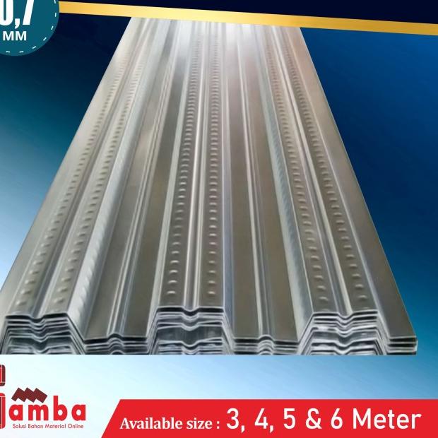BONDEK TEBAL 0,7 LEBAR 1 METER /FLOORDECK/BONDECK/BONDEX - Harga/Meter