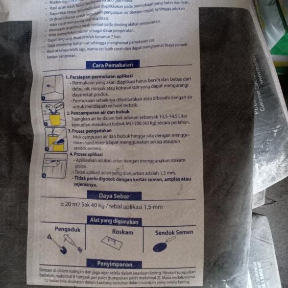 MU 200 / Acian Plesteran dan beton