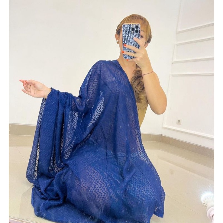 kain kebaya sifon salju