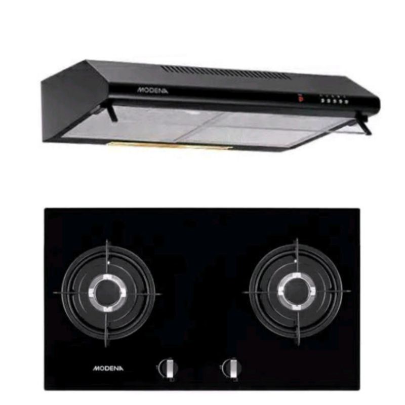 Paket kompor tanam Modena BH 0725 dan Cookerhood Modena Sx 7511 L