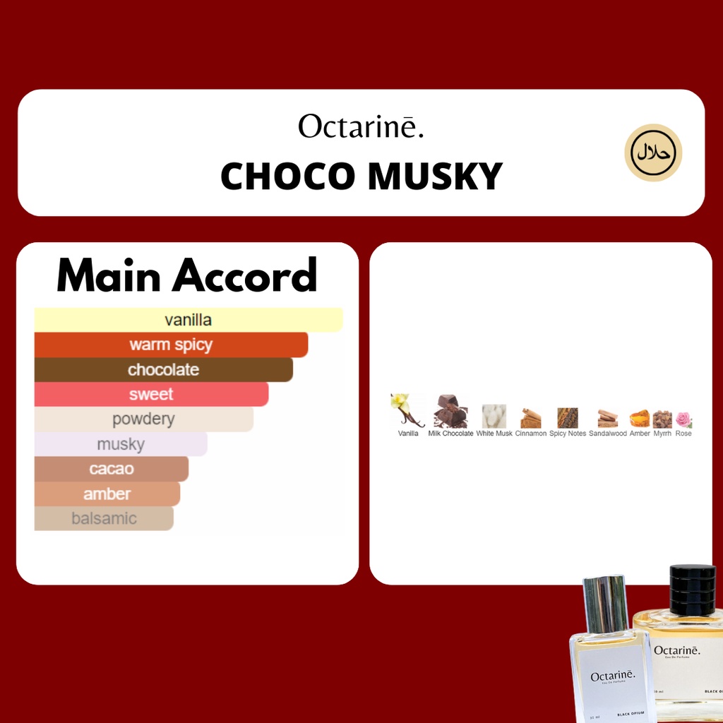 Parfum Wanita Pria Tahan Lama Aroma Coklat Manis Lembut by Octarine - Inspired by CHOCO MUSKY | Parfume Farfum Perfume Minyak Wangi Cewek Cowok Murah Original