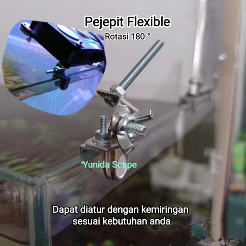 DUDUKAN KIPAS / FAN AQUASCAPE FLEXIBEL ROTASI 180° AQUARIUM