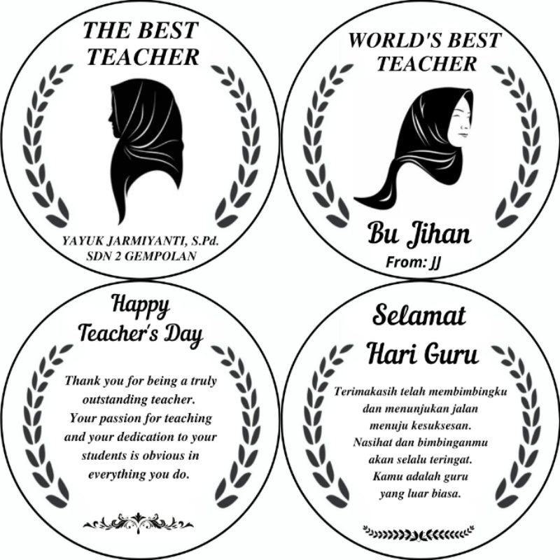 Medali Guru / Kado Guru / Hadiah Teacher Day