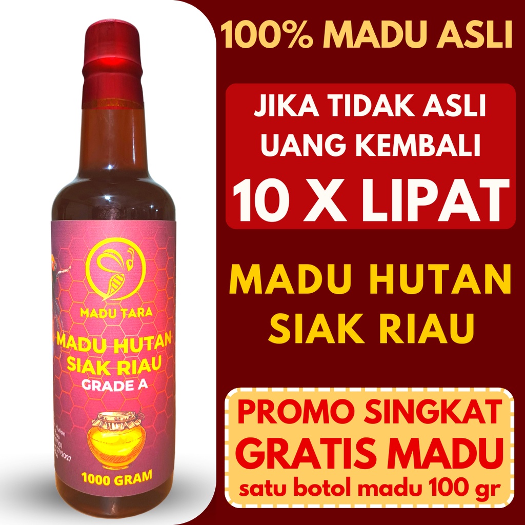 MADU HUTAN SIAK RIAU MADU ASLI MADU MENTAH MURNI RAW HONEY MADU TARA