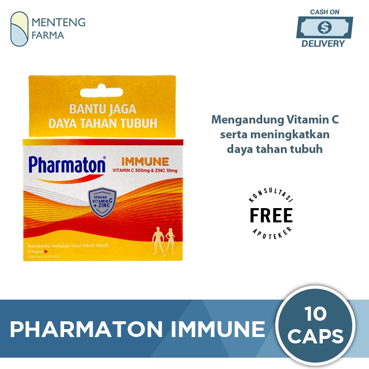 Pharmaton Immune 10 Kapsul - Suplemen Daya Tahan Tubuh