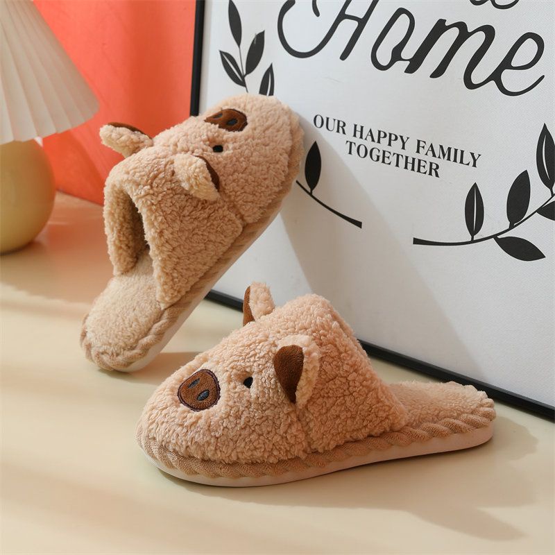 SANDAL RUMAH KELINCI BERUANG BEAR PIG BABI SEPATU KAMAR WANITA PRIA IMPOR LEMBUT