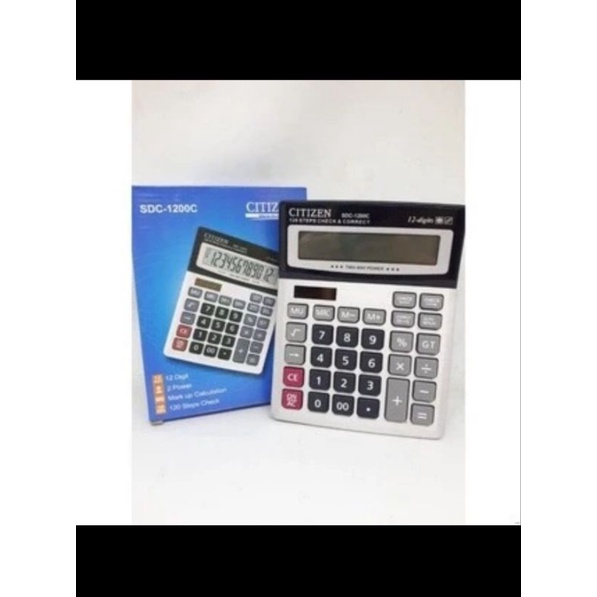 Kalkulator CITIZEN CT-1200C Calculator Check Correct Cek Ulang CT1200C