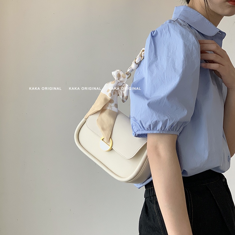 Suhao niche tas ketiak wanita musim panas 2022 baru trendi high-end fashion chain bag all-match small square bag messenger bag