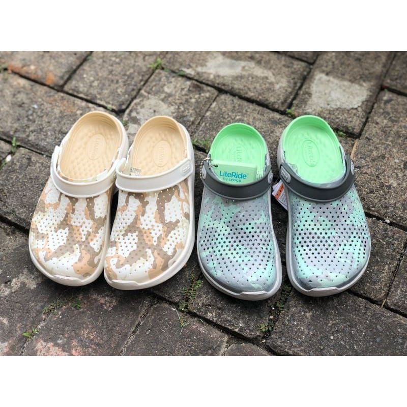 Crocs Literide woman / Crocs Literide clog Army woman / Sandal Crocs Literide Motif Camoue woman