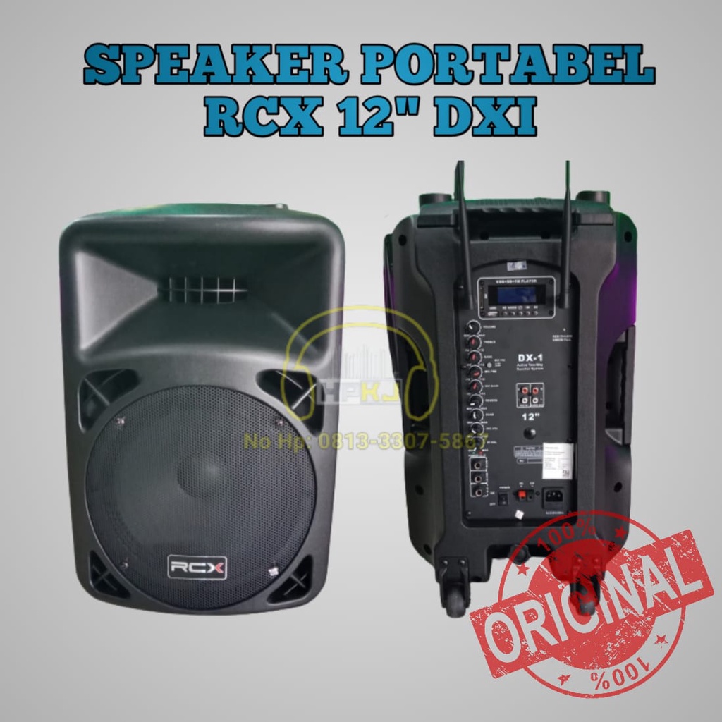 SPEAKER 12 INCH PORTABLE RCX DXI SPEAKER PORTABLE RCX 12" DX-I