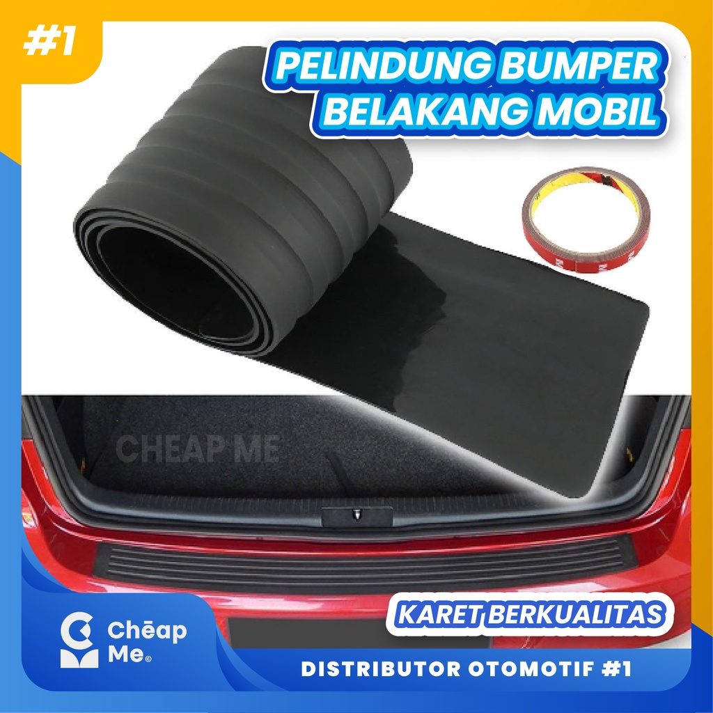 KARET PELINDUNG BUMPER BELAKANG FREE 3M Anti Lecet / Karet Pelindung Bumper Belakang Bagasi Mobil Un