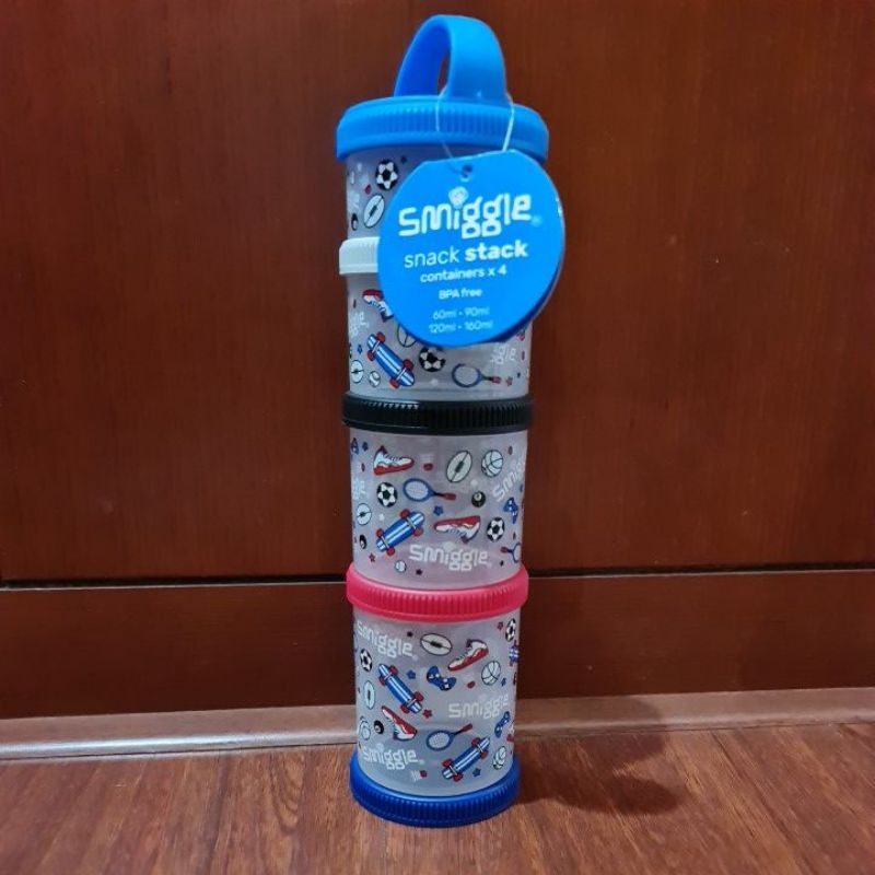 Jual SMIGGLE SNACK STACK CONTAINERS X4 Shopee Indonesia