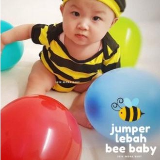 Baju Bayi Laki Laki Perempuan Jumper Kostum Bayi Lucu - Lebah Bee - size 2