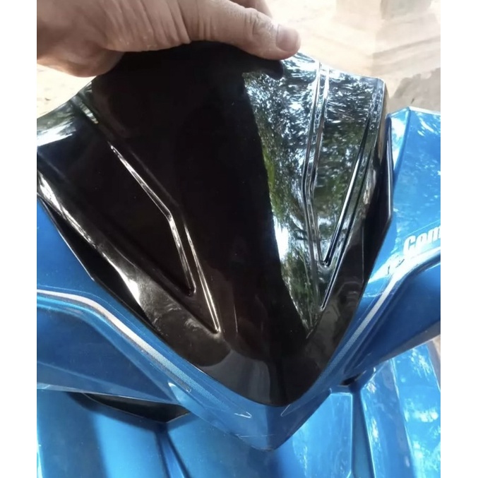 NEW Visor windshield honda beat fi esp focus HITAM KILAT dan karbon VISOR BEAT FI BEAT ESP VISOR ANTI PECAH