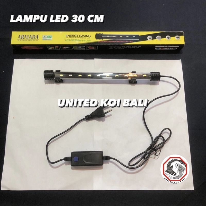 LAMPU LED AQUARIUM SP300A 30 CM LAMPU BIRU DAN PUTIH