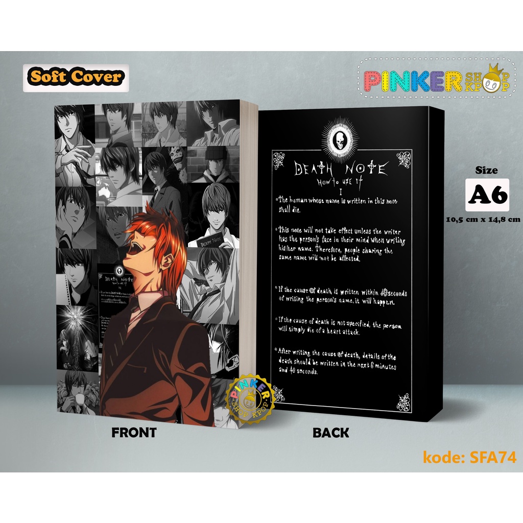 

(SFA74) Pocket Note Anime Death Note Character Softcover
