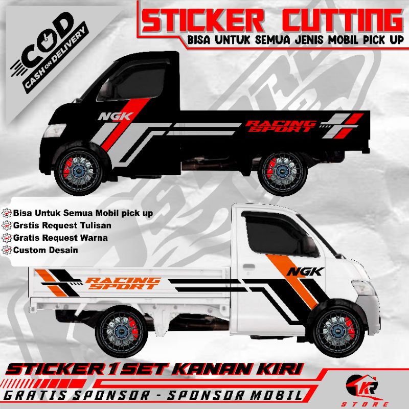 Jual Stiker Stiker Aksesoris Mobil Pick Up Daihatsu Grandmax Terbaru