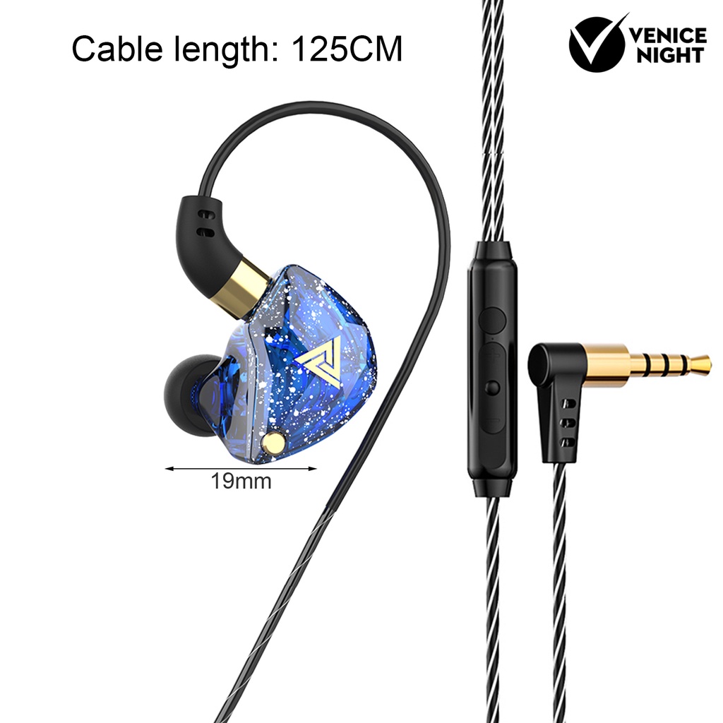 (VNEP) (Berkabel) SK8 In-ear Earphones Dynamic Heavy Bass dengan Mic 3.5mm Running Headphones for Sport